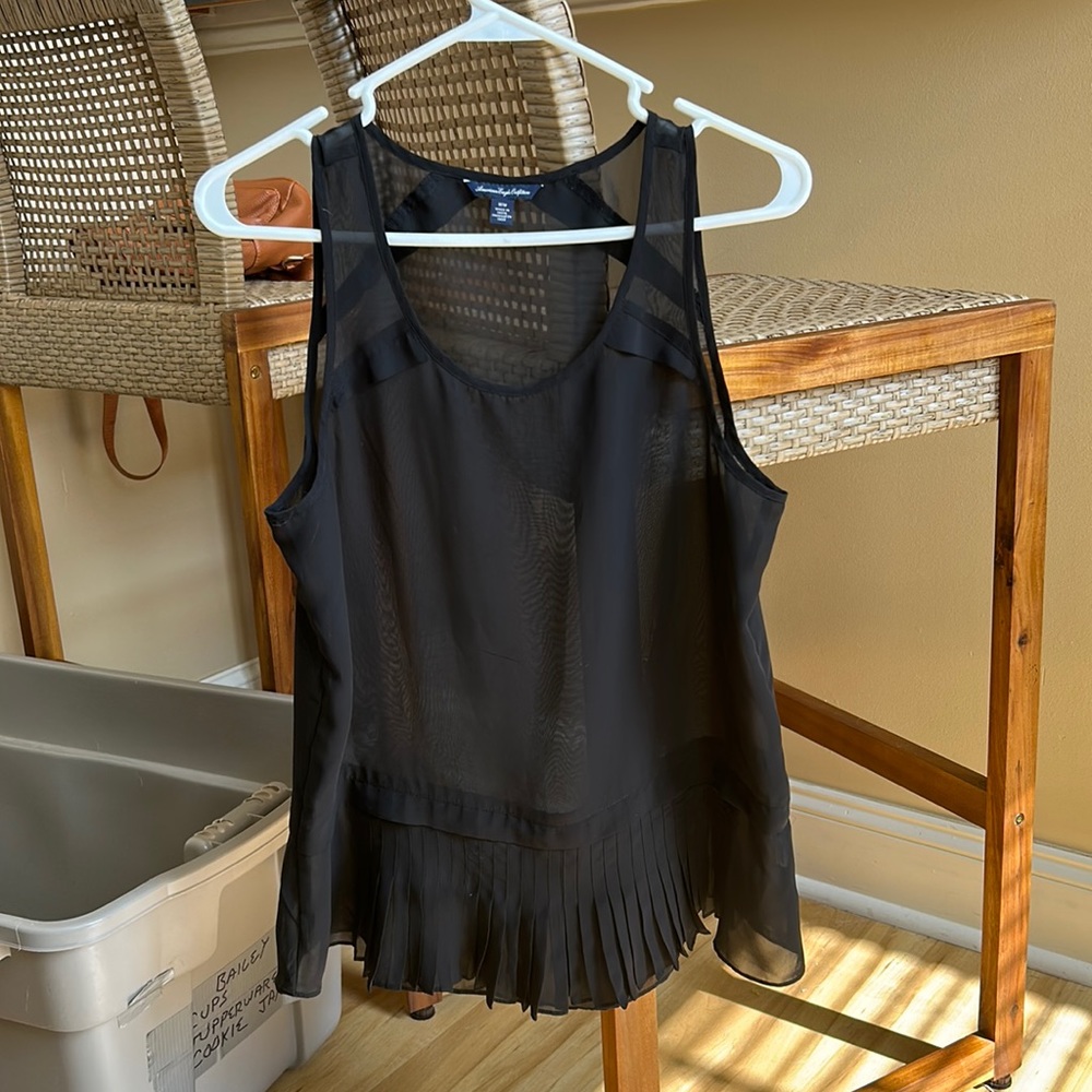 Black tank top